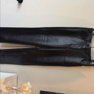 Wilfred Ebony Leather Pants